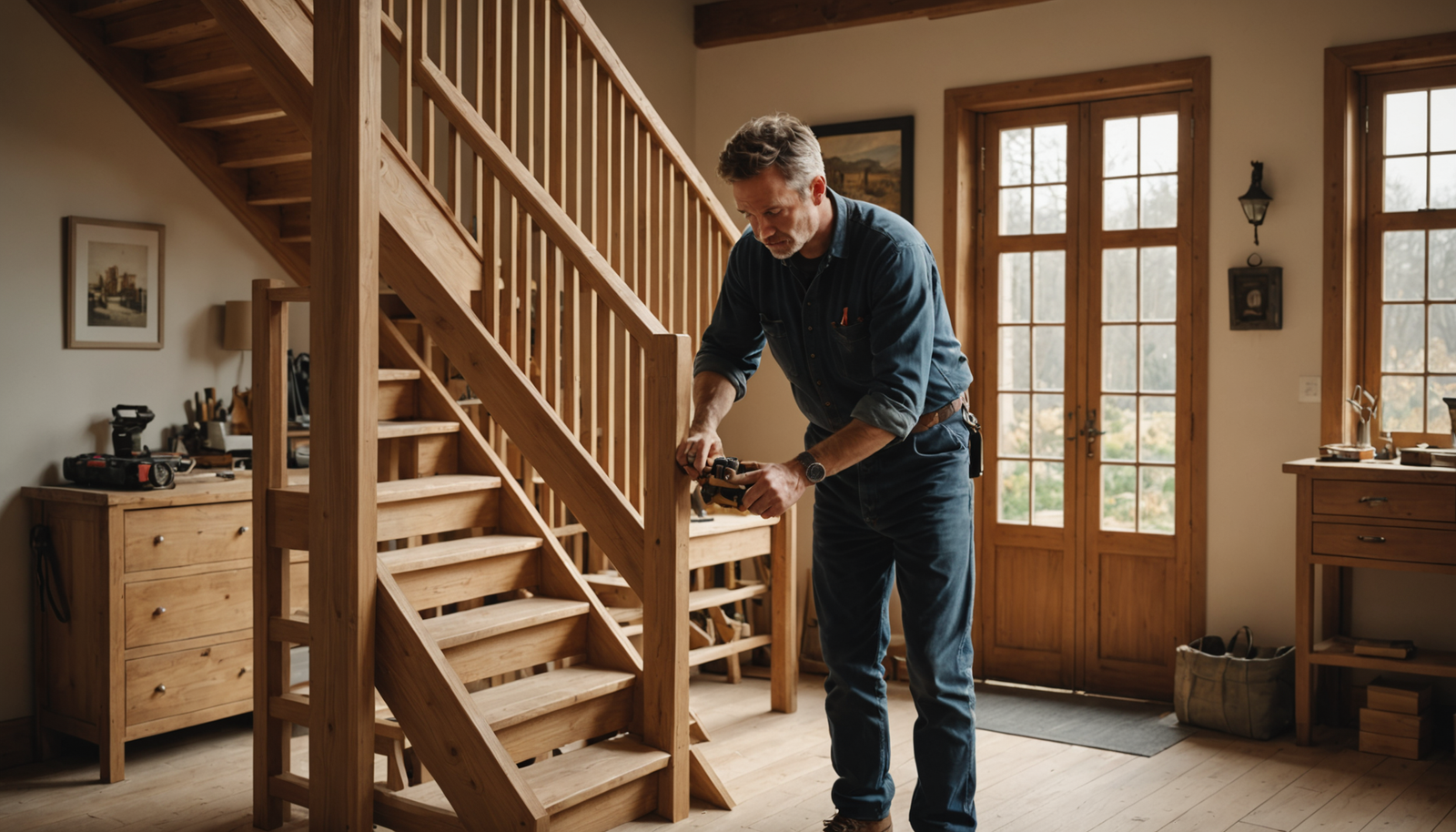 apprenez à fabriquer un escalier en bois grâce à notre guide complet pour débutants. étapes détaillées, conseils pratiques et astuces pour réussir votre projet facilement.